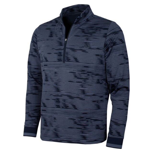 adidas Golf Mens U365 COLD.RDY Sustainable Printed 1/4 Zip Sweater