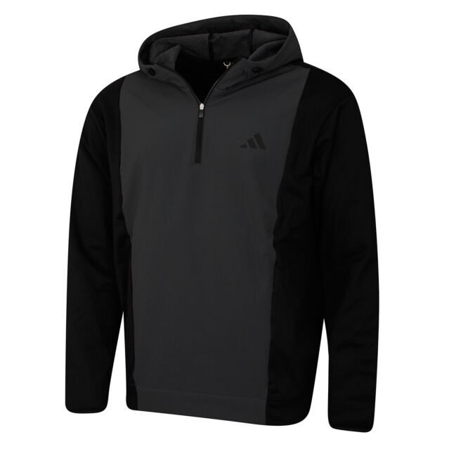 adidas Golf Mens Ultimate 365 COLD.RDY Half Zip Recycled Logo Hoody
