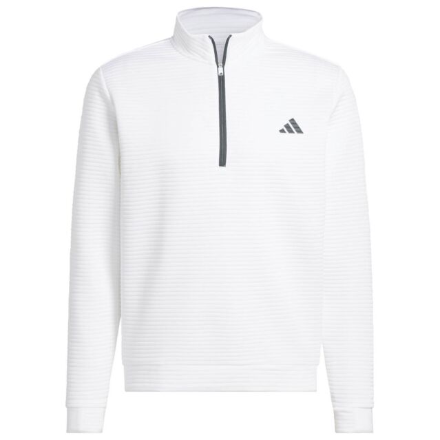 adidas Golf Mens 2026 Ultimate 365 Durable Water Repellent Textured Sweater