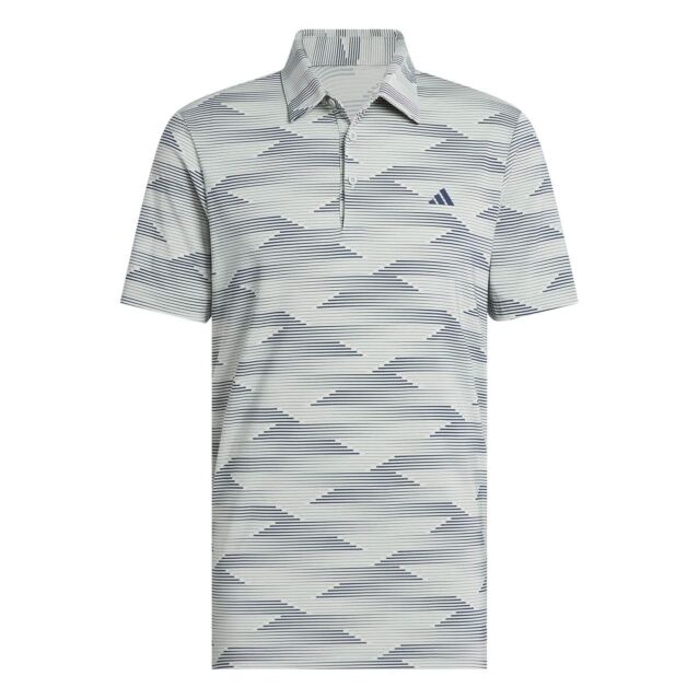 adidas Golf Mens Ultimate365 Speed Stripe Sustainable Stretch Polo Shirt
