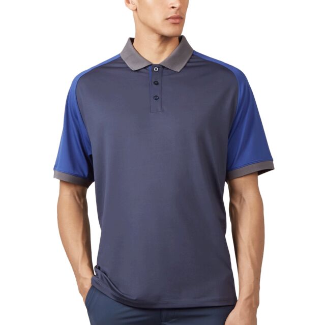 Wolsey Mens Colour Block Raglan Quick Dry Golf Polo Shirt