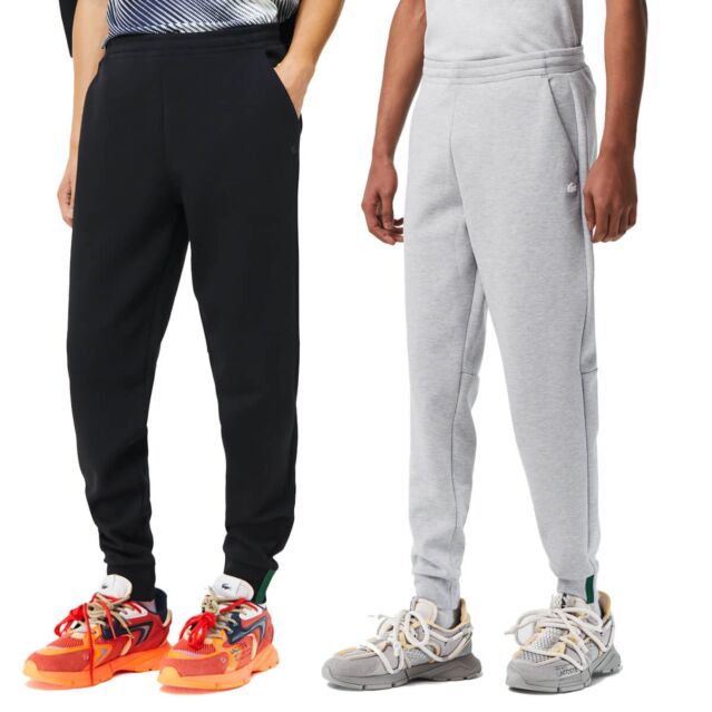 Lacoste Mens XH1776 Drawcord Double Face Fabric Slim Fit Training Joggers