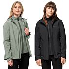 Jack Wolfskin Womens 2026 Moonrise 3 In 1 Waterproof Windproof Jacket