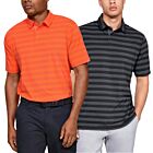 Under Armour Mens CC Scramble Stripe Charged Cotton Polo Shirt
