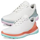 Ecco Womens 2026 LT1 Lace Up Waterproof Leather Spikeless Golf Shoes
