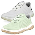 Ecco Womens LT1 Lace Up Waterproof Leather Spikeless Breathable Golf Shoes