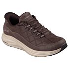 Skechers Womens Contour Foam Slip-Ins Memory Foam Suede Leather Trainers