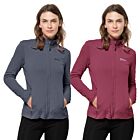 Jack Wolfskin Womens Peak Grid High Collar Midlayer Stretch Fleece Sweater