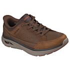 Skechers Mens Arch Fit Crosser Felix Memory Foam Leather Trainers