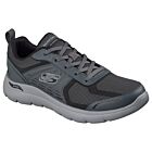 Skechers Mens Arch Fit Summits Leege Memory Foam Leather Trainers