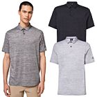 Oakley Mens Contender Heather Hydrolix Wicking Golf Polo Shirt