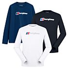 Berghaus Mens Big Logo Graphic Long Sleeve Cotton Classic Comfy T-Shirt