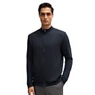 Hugo Boss Mens 2025 Skiles 43 Full Zip Knitted Texture Warm Sweater