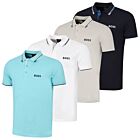 Hugo Boss Mens Paddy Pro BOSS Contrast Stripe Golf Polo Shirt