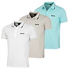 Hugo Boss Mens Paddy Pro BOSS Contrast Stripe Golf Polo Shirt