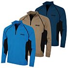 Hugo Boss Mens Hydro-X Water Repellent Embroided Logo Half Zip Sweater