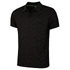 Hugo Boss Mens Pirax Striped Cotton Relaxed Fit Two Button Golf Polo Shirt