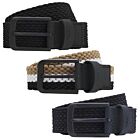 Hugo Boss Mens Vern Woven Texture Leather Premium Casual Golf Belt