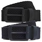Hugo Boss Mens Vern Woven Texture Leather Premium Casual Golf Belt