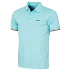 Hugo Boss Mens Active Slim-fit Tennis-Ball Pattern Stretch Golf Polo Shirt
