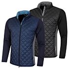 Puma Golf Mens Frost Quilted Cloudspun Water Resistant Cat Logo Jacket