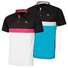 Puma Golf Mens Pure Colour Block Breathable 4-way Stretch Golf Polo Shirt