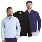 Puma Golf Mens Waffle Fleece Interior 4-Way Stretch 1/4 Zip Golf Sweater