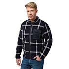 Jack Wolfskin Mens Felslicht Check Cosy Lined Sherpa Fleece Jacket