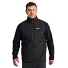Jack Wolfskin Mens Flextrek Windproof Insulated Water Repellent Gilet Vest