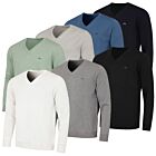 J.Lindeberg Mens Lymann Italian Wool V-Neck Golf Sweater