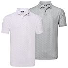 Footjoy Mens Bounce Print Pique ProDry Moisture Wicking Golf Polo Shirt