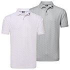 Footjoy Mens Bounce Print Pique ProDry Moisture Wicking Golf Polo Shirt