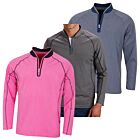 Bobby Jones Mens Rule 18 Tech F1 1/4 Zip Wicking Golf Sweater