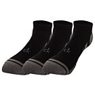 Calvin Klein Mens Tech 3 Pairs CoolMax Ventilated Mesh Trainer Socks
