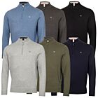 Calvin Klein Mens Avenue Soft Durable Easy Care Half Zip Golf Sweater