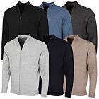 Calvin Klein Mens 2026 Cleveland Full Zip Premium Golf Sweater