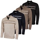 Calvin Klein Mens 2026 Chester Lined Soft Full Zip Golf Sweater