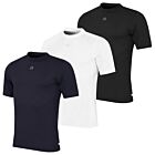 Calvin Klein Mens High Crew Neck Short Sleeve Golf Baselayer