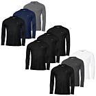Calvin Klein Mens 2026 Assorted Long Sleeve 3 Pack Breathable Wicking T-Shirt