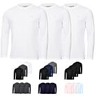 Calvin Klein Mens Assorted Long Sleeve 3 Pack Breathable Wicking T-Shirt