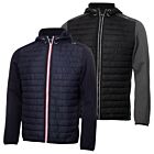 Calvin Klein Mens Redwood Hooded Hybrid Lightweight Jacket