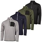 Calvin Klein Mens Delta Half Zip Moisture Wicking Midlayer Golf Sweater