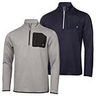 Calvin Klein Mens Delta Half Zip Moisture Wicking Midlayer Golf Sweater