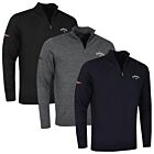 Callaway Mens 1/4 Zip Blended Merino Thermal Opti-Dri Golf Sweater