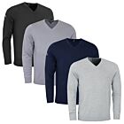 Callaway Mens Golf Ribbed V-Neck Merino Wool Branded Sweater