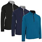 Callaway Golf Mens Blocked LS 1/4 Zip Pullover Waterproof Sweater