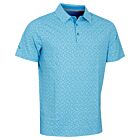 Callaway Mens Tile Gingham Print Opti-Dri Stretch Eco Golf Polo Shirt
