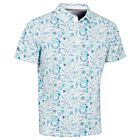 Callaway Mens Nautical Conversational Print Opti-Dri Golf Polo Shirt