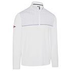 Callaway Mens Odyssey Printed Block Pullover 1/4 Zip Stretch Golf Sweater