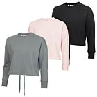 Calvin Klein Womens Salon Crew Neck Soft Feel Comfort Cropped Sweater